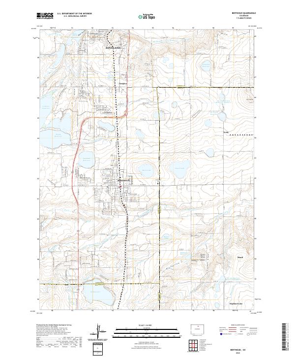 Berthoud topographic map thumbnail
