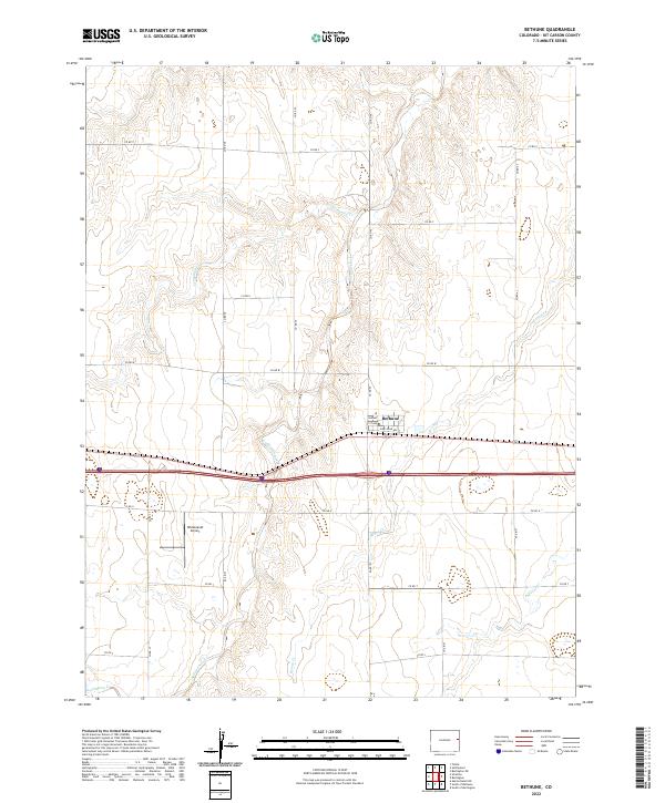 Bethune topographic map thumbnail