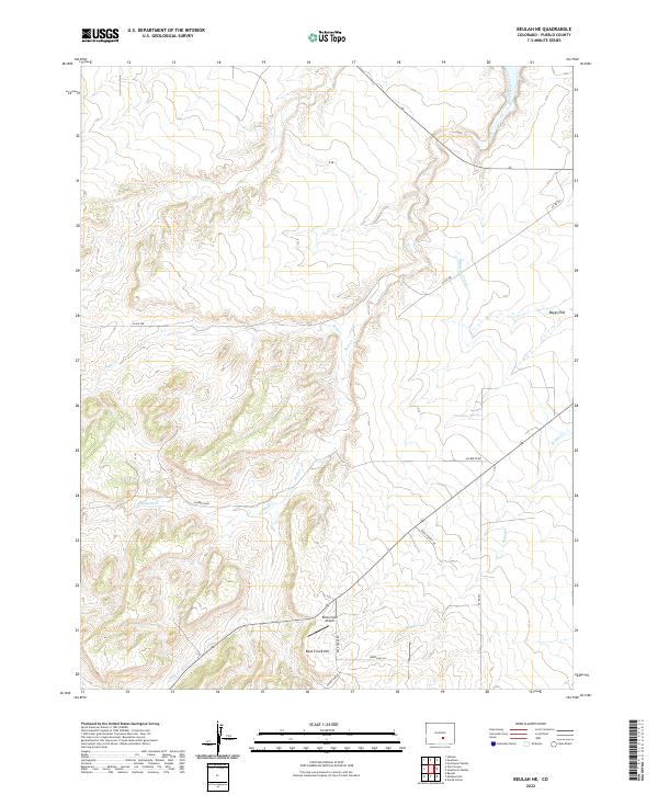 Beulah NE topographic map thumbnail