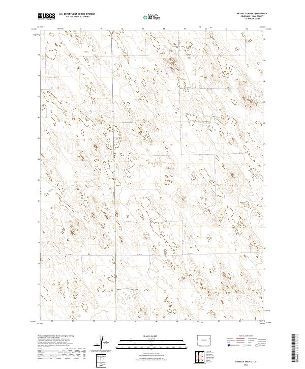 Beverly Grove topographic map thumbnail