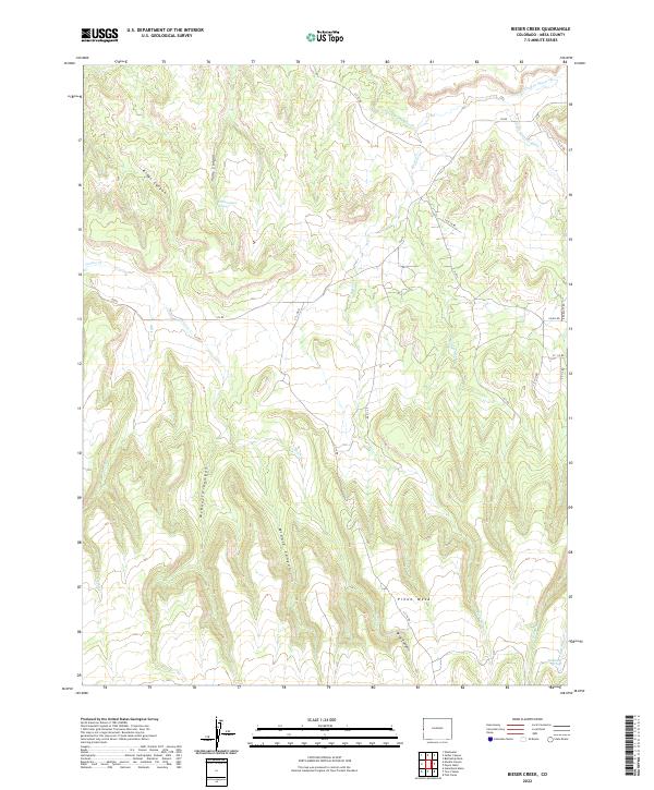 Bieser Creek topographic map thumbnail