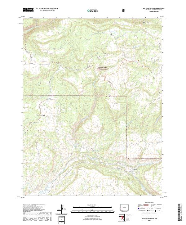 Big Bucktail Creek topographic map thumbnail