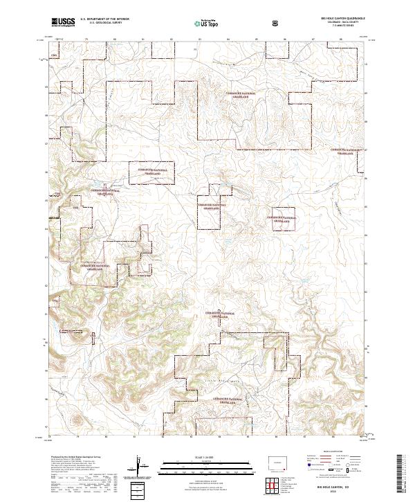Big Hole Canyon topographic map thumbnail