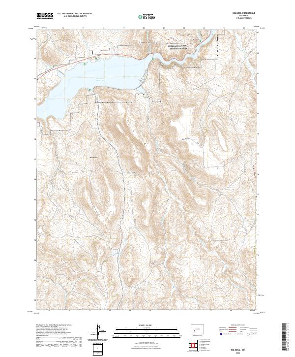 Big Mesa topographic map thumbnail