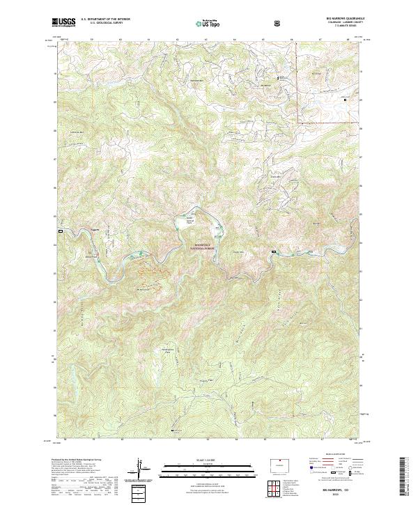 Big Narrows topographic map thumbnail