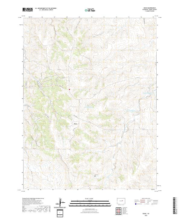 Bijou topographic map thumbnail