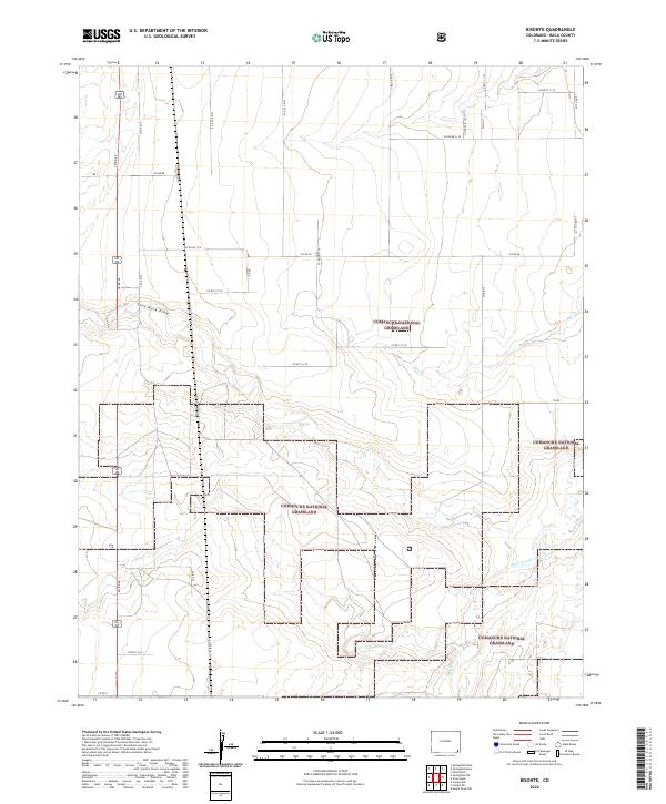 Bisonte topographic map thumbnail
