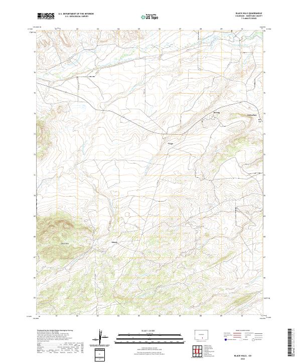Black Hills topographic map thumbnail