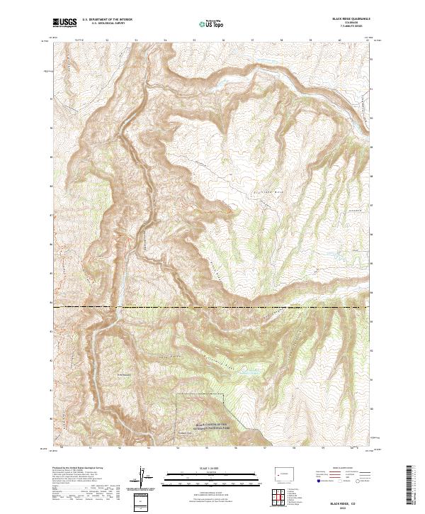 Black Ridge topographic map thumbnail