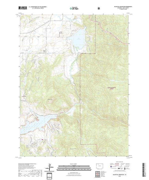 Blacktail Mountain topographic map thumbnail