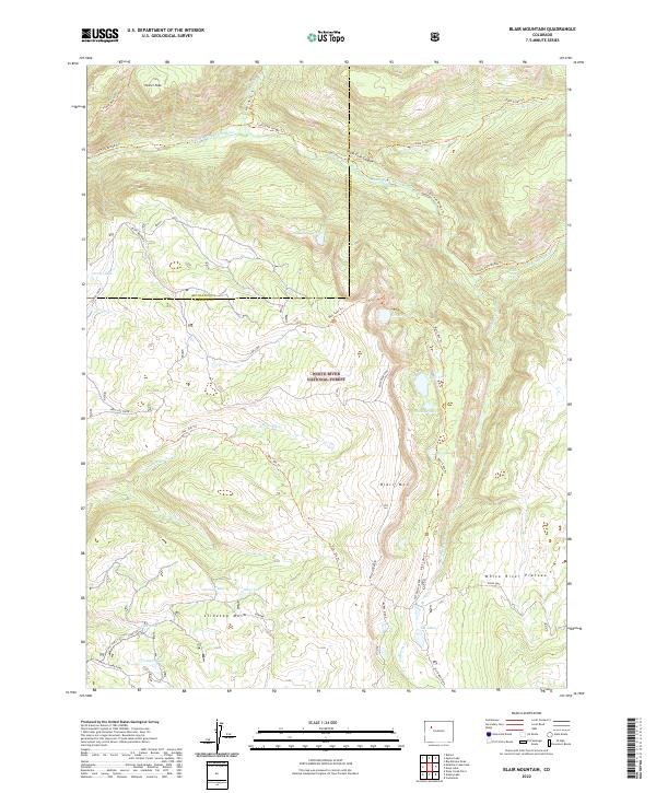 Blair Mountain topographic map thumbnail