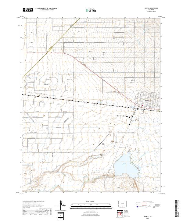 Blanca topographic map thumbnail