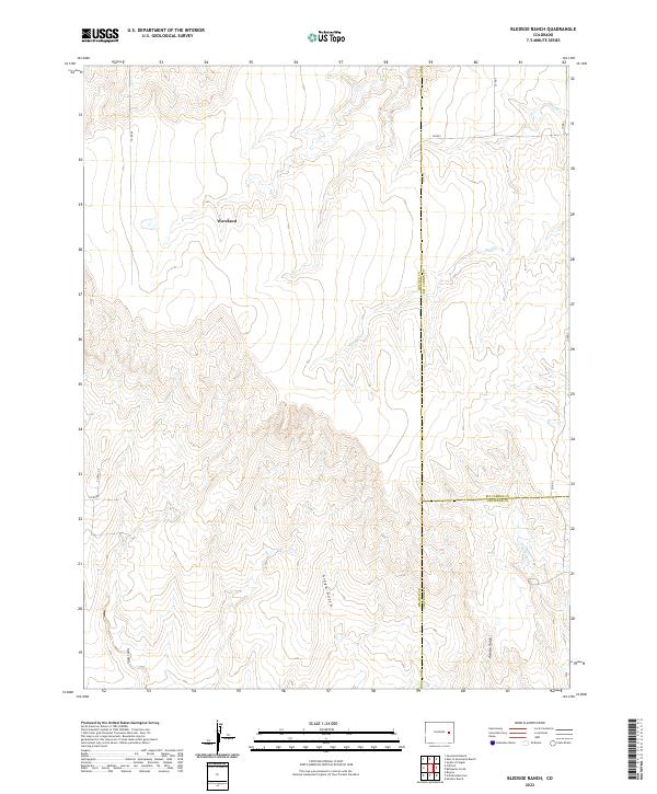 Bledsoe Ranch topographic map thumbnail