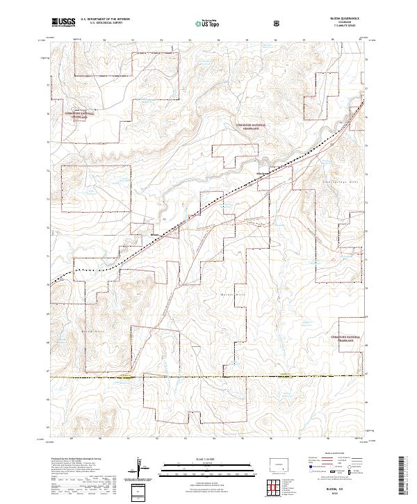 Bloom topographic map thumbnail