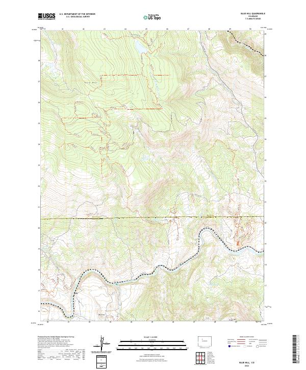 Blue Hill topographic map thumbnail