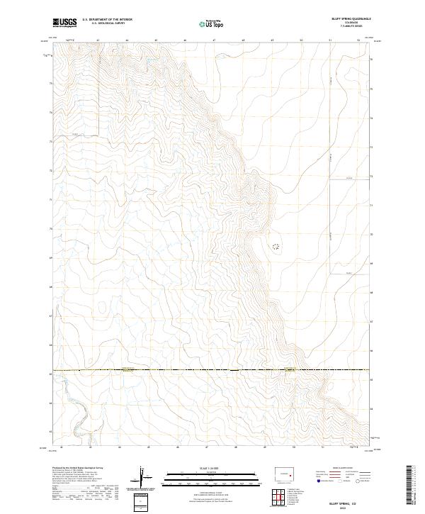 Bluff Spring topographic map thumbnail