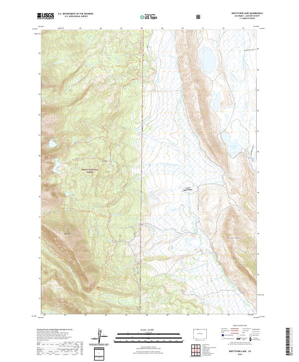 Boettcher Lake topographic map thumbnail