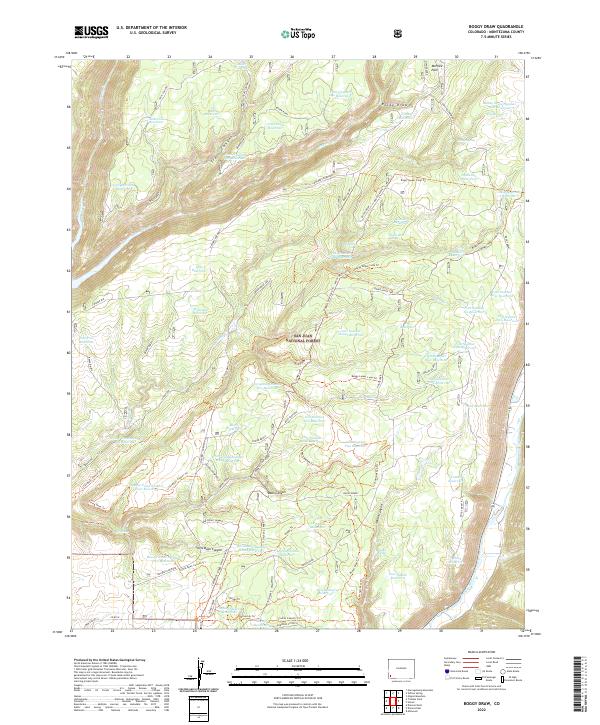 Boggy Draw topographic map thumbnail