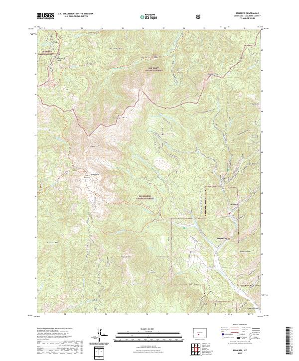 Bonanza topographic map thumbnail