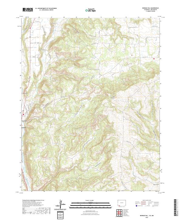 Bondad Hill topographic map thumbnail