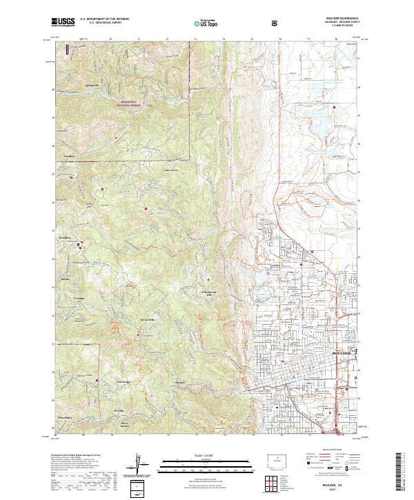 Boulder topographic map thumbnail