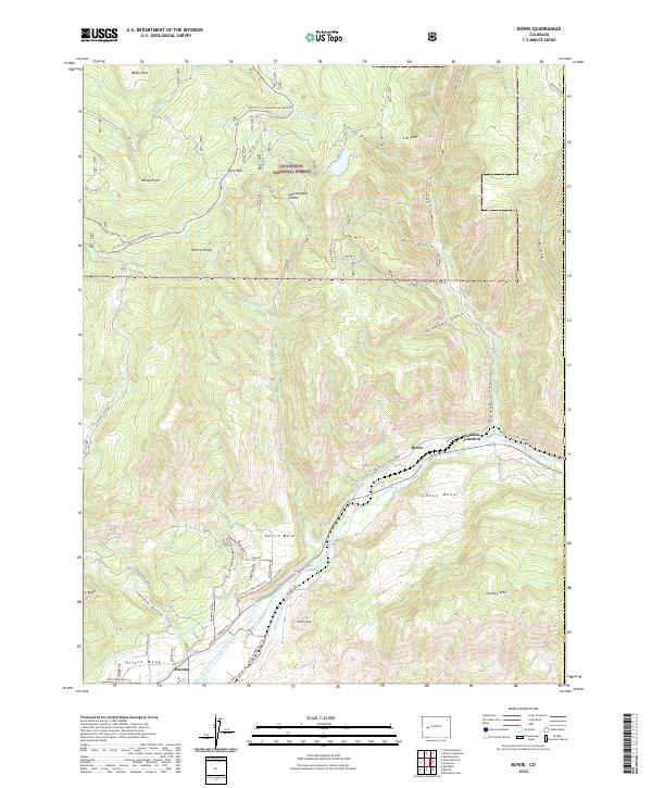 Bowie topographic map thumbnail