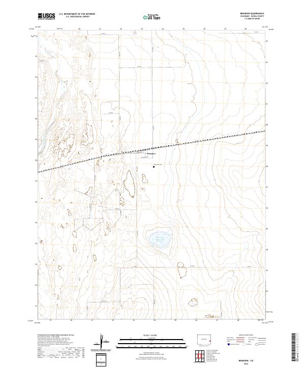 Brandon topographic map thumbnail