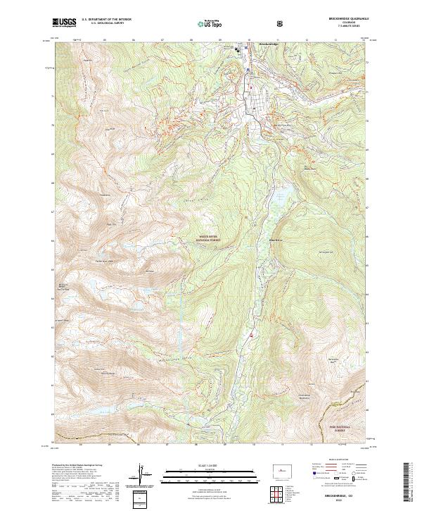 Breckenridge topographic map thumbnail