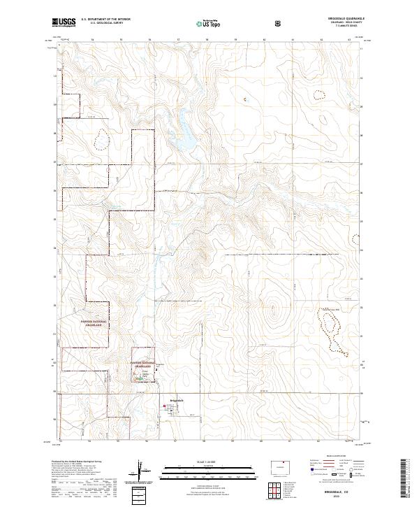 Briggsdale topographic map thumbnail