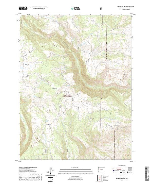 Broken Rib Creek topographic map thumbnail