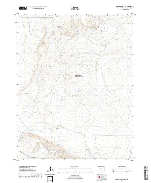 Brown Sheep Camp topographic map thumbnail