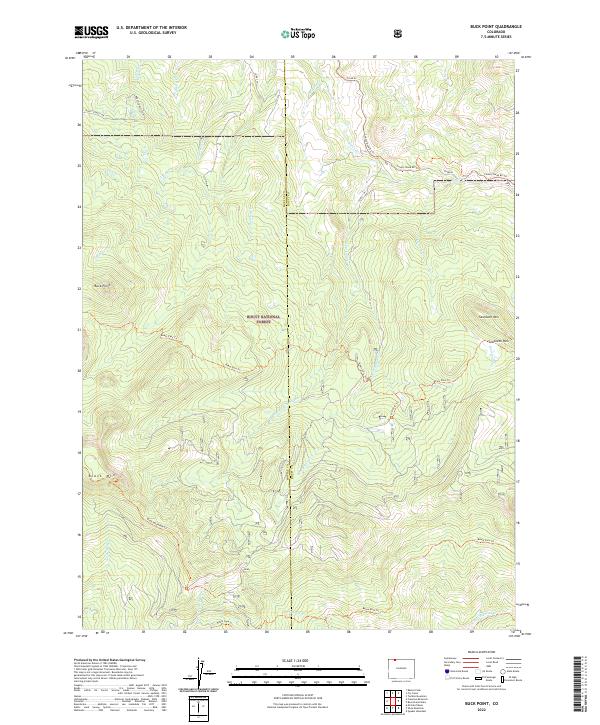 Buck Point topographic map thumbnail