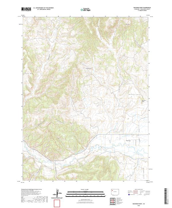 Buckskin Point topographic map thumbnail