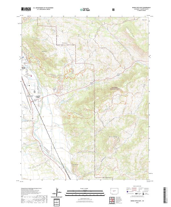 Buena Vista East topographic map thumbnail