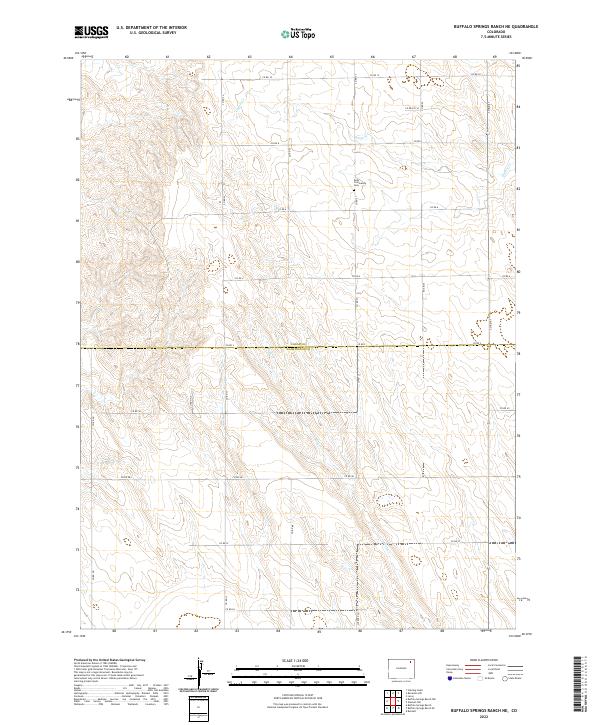 Buffalo Springs Ranch NE topographic map thumbnail