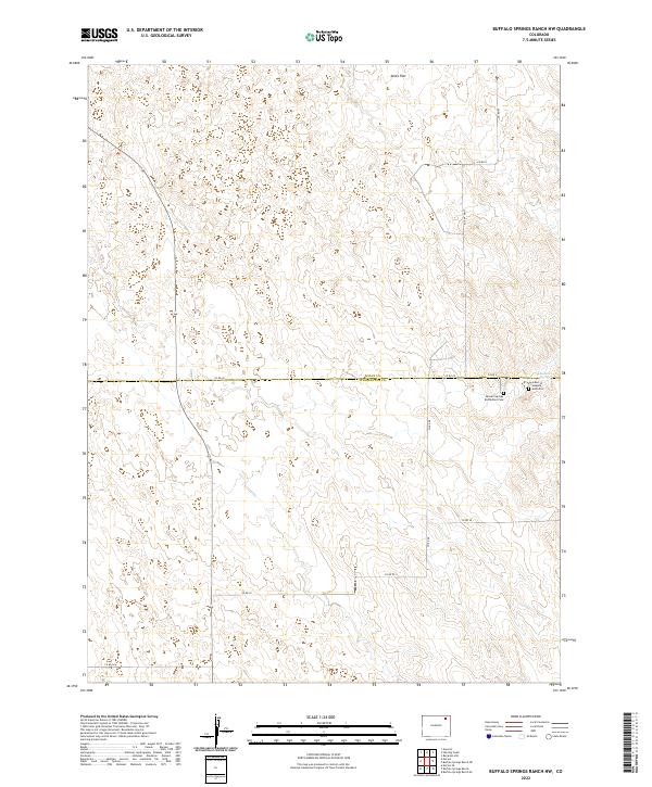 Buffalo Springs Ranch NW topographic map thumbnail