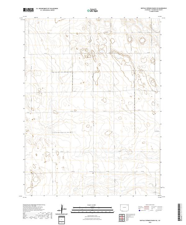 Buffalo Springs Ranch SE topographic map thumbnail