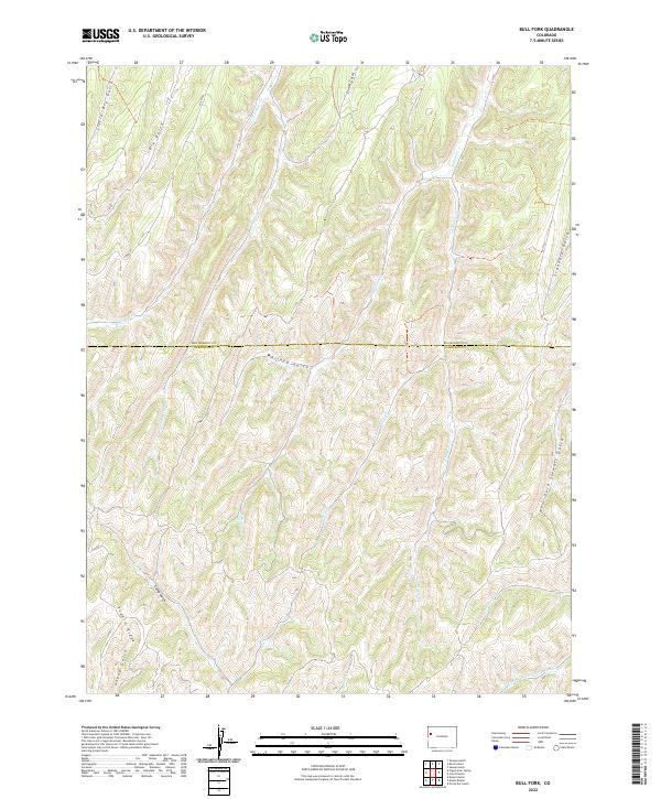 Bull Fork topographic map thumbnail