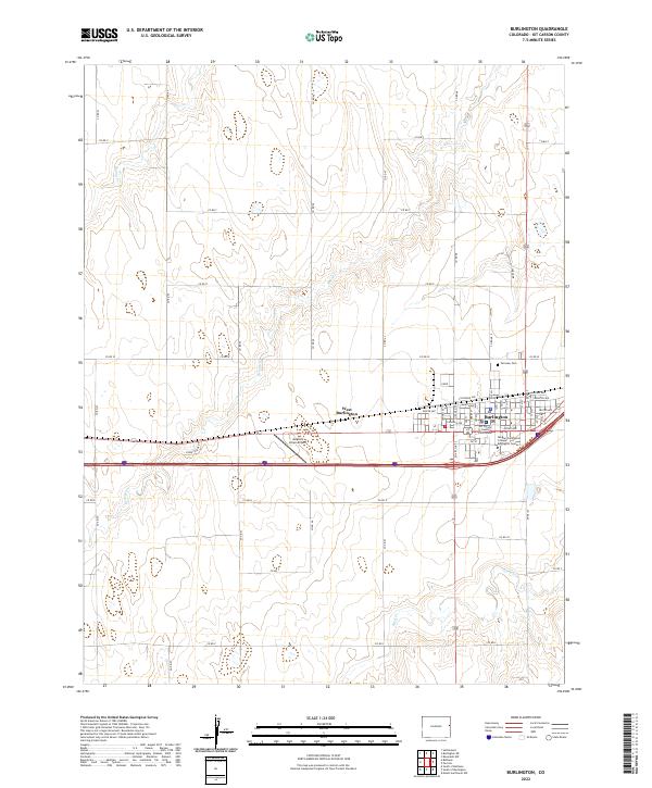 Burlington topographic map thumbnail