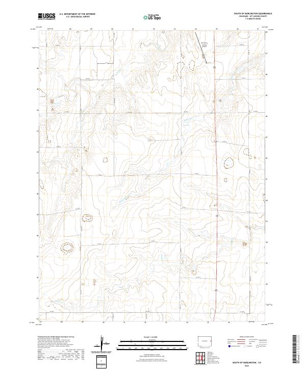 South of Burlington topographic map thumbnail