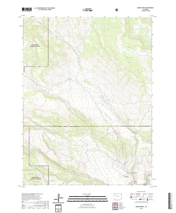 Burns North topographic map thumbnail