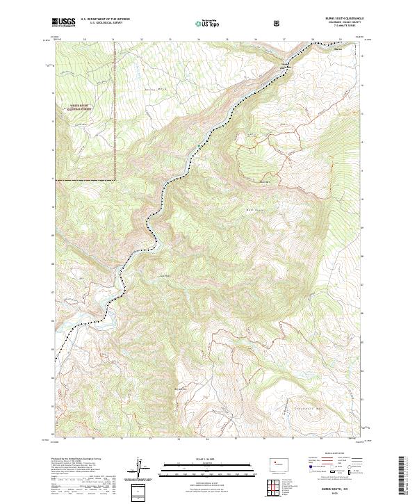 Burns South topographic map thumbnail