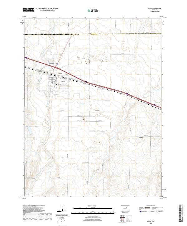Byers topographic map thumbnail