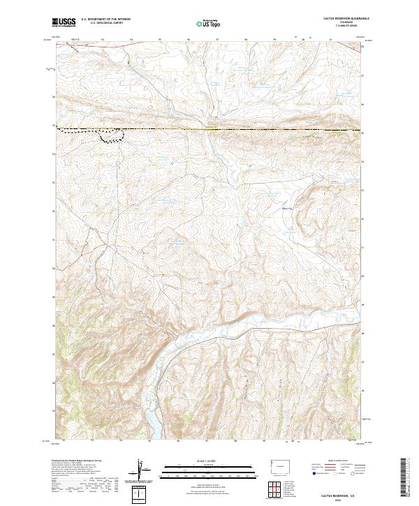 Cactus Reservoir topographic map thumbnail