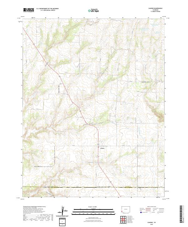 Cahone topographic map thumbnail