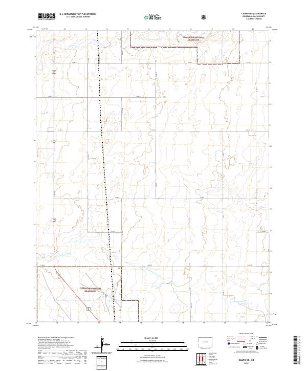 Campo NE topographic map thumbnail