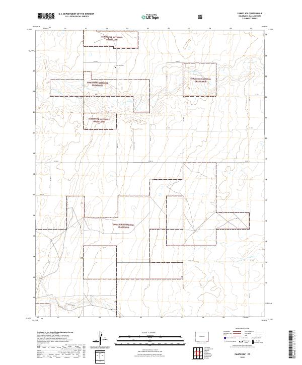 Campo NW topographic map thumbnail