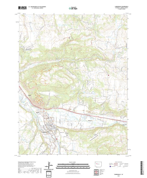 Carbondale topographic map thumbnail