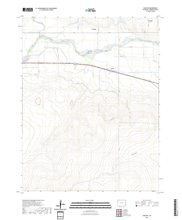 Carlton topographic map thumbnail