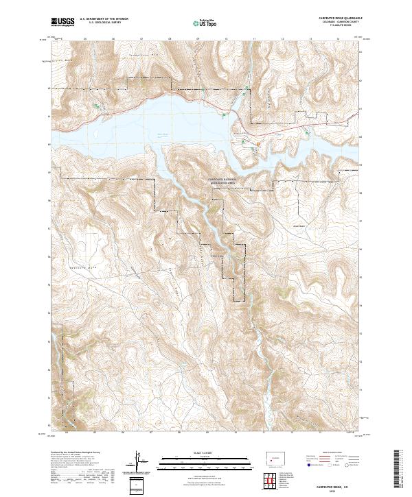 Carpenter Ridge topographic map thumbnail